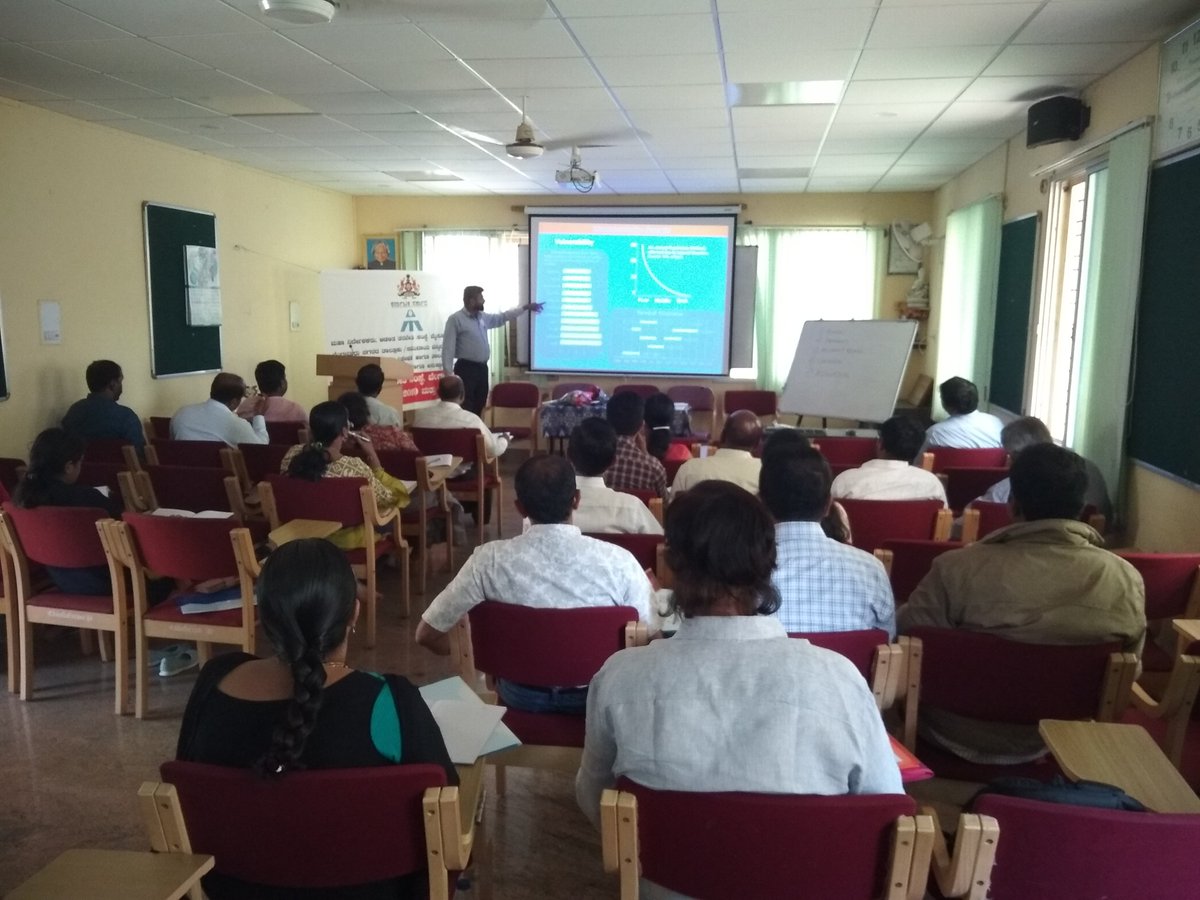 CentreAti's tweet photo. Dr. ShivaKumar Naiklal, is delivered lecture on "Community Level Disaster Management Planning & Execution” at Banglore Rural
#KapilMohanIAS #DG #AdministrativetrainingInstitute #Centre_for_Disaster_Management #KSNDMC #Taluk_level #Disaster_Management #Training #Banglore_Rural https://t.co/gYcWlLAOx3