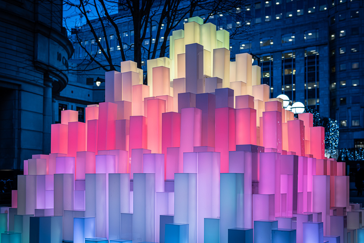 A few from last night #WinterLights2020 around @yourcanarywharf . Free event so don't miss it - it's truly spectacular! #London #CanaryWharf #art #WinterLights