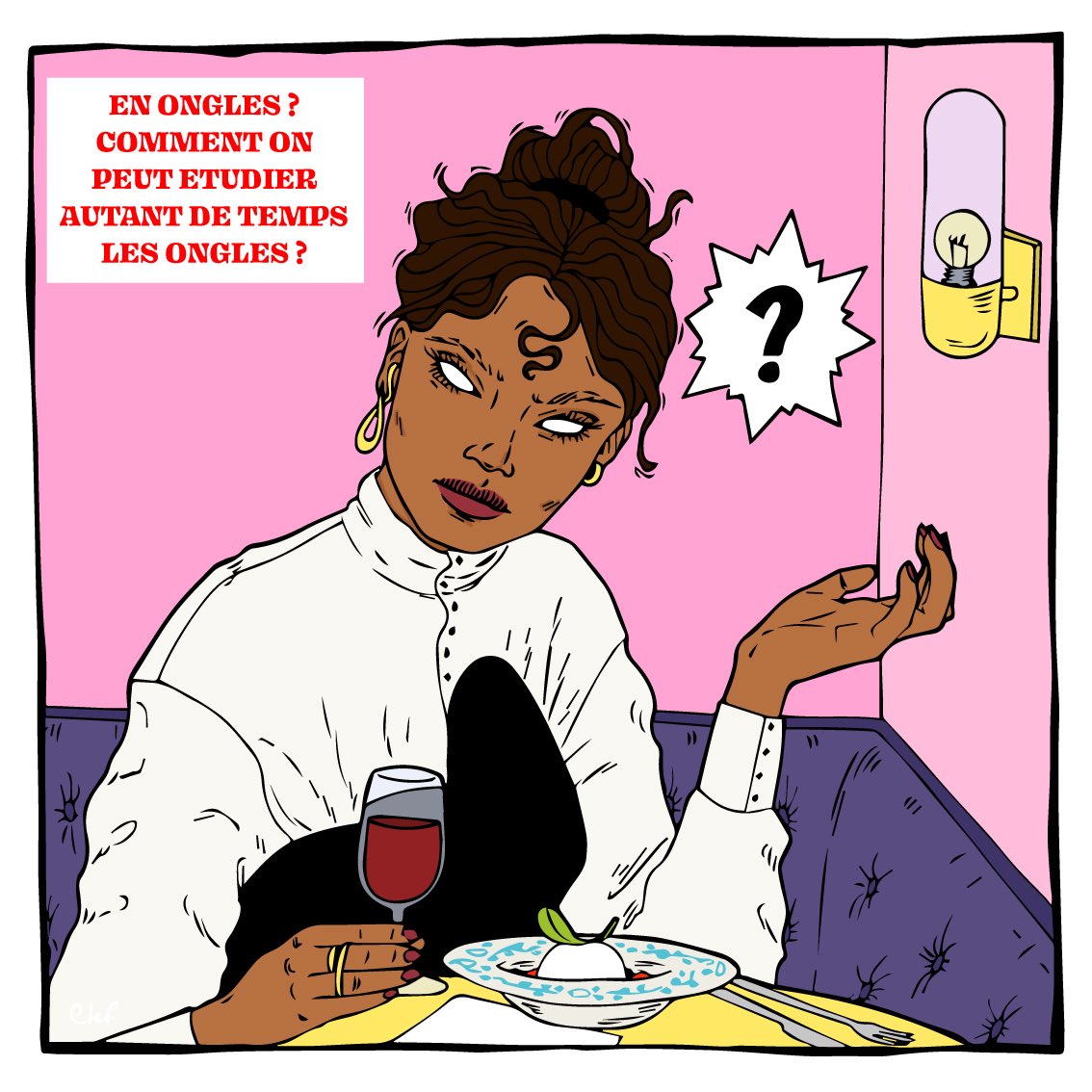 Clemenceee_M's tweet photo. - I have PhD in nails.
- Nails? How can we study nails for so long?
- Well...It’s growing slowly.
SHORT STORY FOR @leshistoirescourtes - #clefusb #comics #illustration #feminist #bd #art #print #draw #feminism #bodypositive #mybodymychoice #love #design #mood #trash #flash https://t.co/d39dtbHy1l