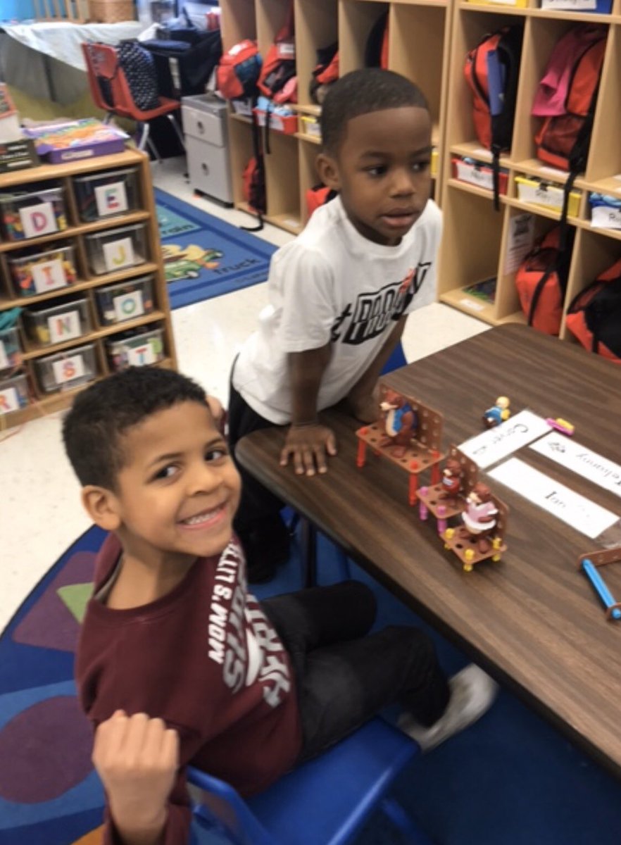 amcclainteach's tweet image. Super impressed by these PreK early engineers for building the chairs for the three bears! #sTEAMwork in PreK! @BensleyElem #OneCCPS