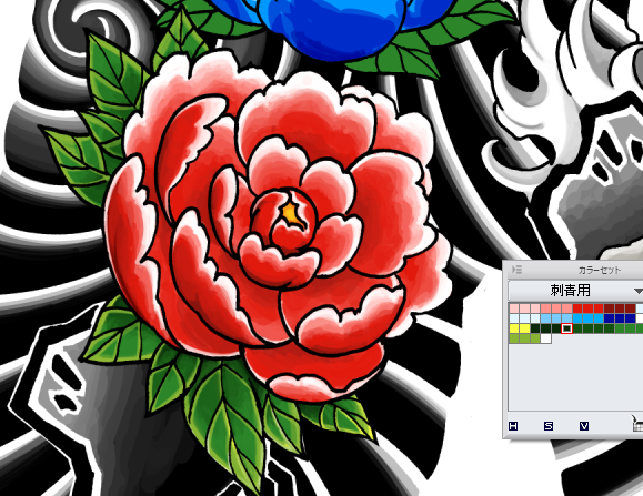 お花描くの思ったより楽しいな 