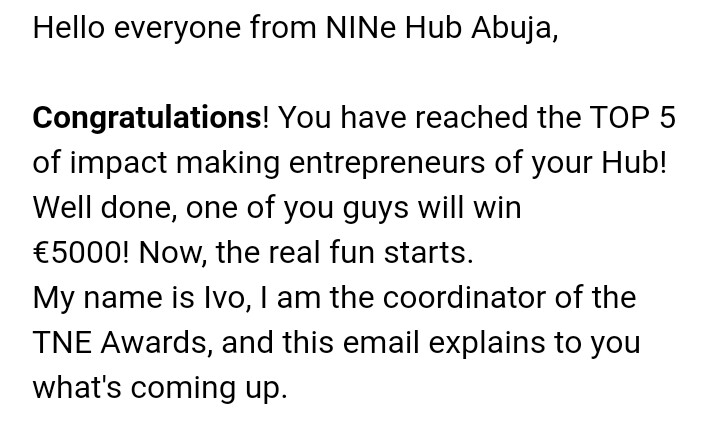 Mzter_sam's tweet photo. So @parkcrowdy got selected as Top 5 Impact making Startups(Abuja) for @TheNext_Economy Impact Awards 2020.

We won @TheNext_Economy Demo Day &amp; also Heroes Award 2019;

Congrats to the team for your efforts to make parking easy on every journey.

A chance to bring home £5000
#TNE https://t.co/HePZaV3cyh