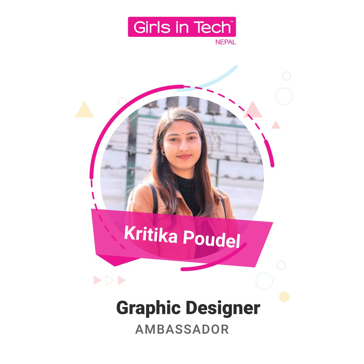 Thanks for giving me the great opportunity to be a part of (#GirlsInTechNepal) team

#chapterNepal
#GirlsInTech