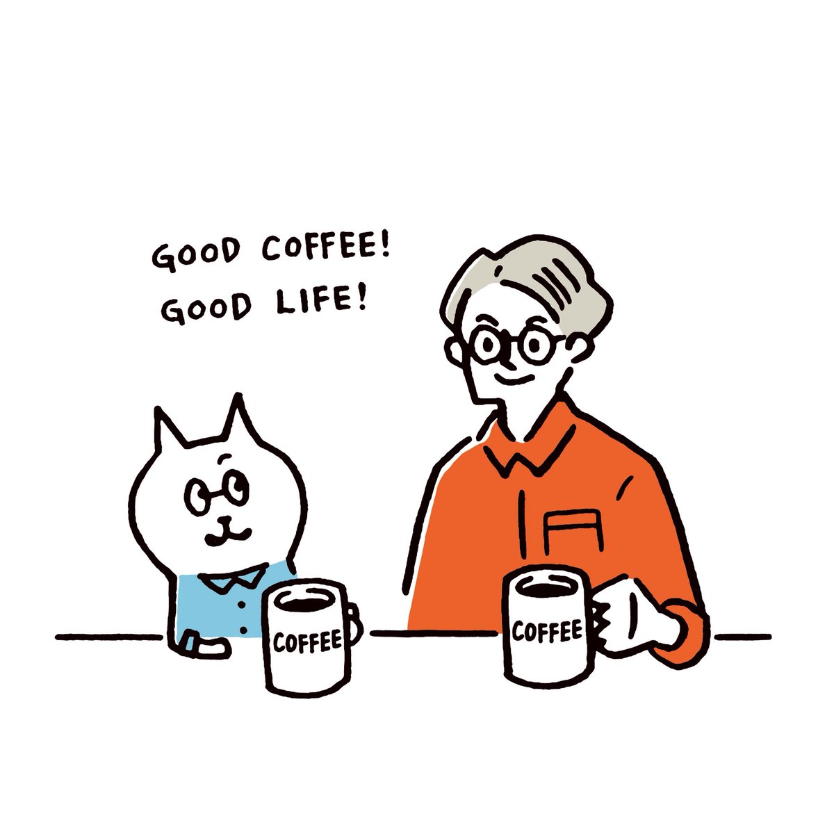 KNT1123's tweet photo. メガネの人と一緒にコーヒータイム。。

#coffee #goodcoffeegoodlife #thirdcat #サードキャット #サードさん #キタハラケンタ #kentakitahara https://t.co/iuPLAM8PJO