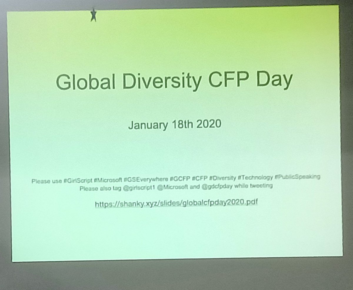 coder_priyanshu's tweet photo. Another insightful day, @Girlscript1 Gurgaon organized @gdcfpday, partnership with @Microsoft at @Internshala.
And thanks to @anubhamane for giving this opportunity to the GirlScript-NCR team.
#GirlScript #Microsoft #GCFP #CFP #Technology #PublicSpeaking #Diversity https://t.co/pSv6AZsYaI