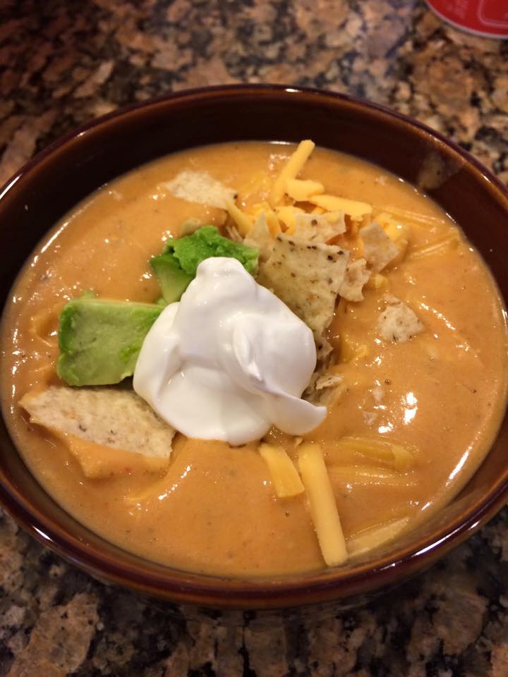 Our resident recipe guru, Jackie aka Hungry Jax made this Chicken Tortilla soup from scratch in her test kitchen #Hungrymom #Soups #FoodAdventuresDayton