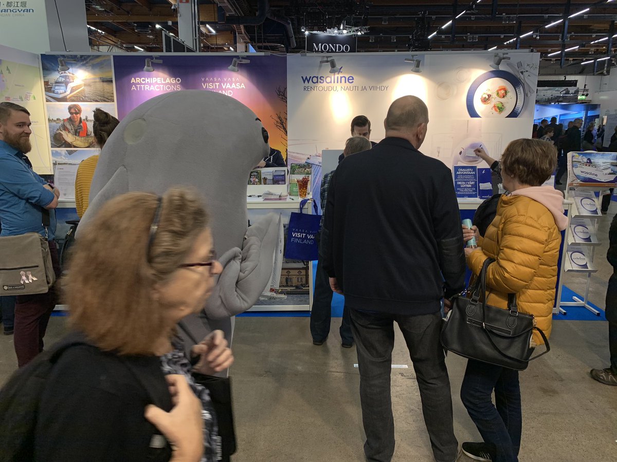 Let the <a href="/MatkaTravelFair/">Matka Nordic Travel Fair</a> continue. Welcome to visit us #visitvaasa <a href="/wasaline_fi/">Wasaline</a>