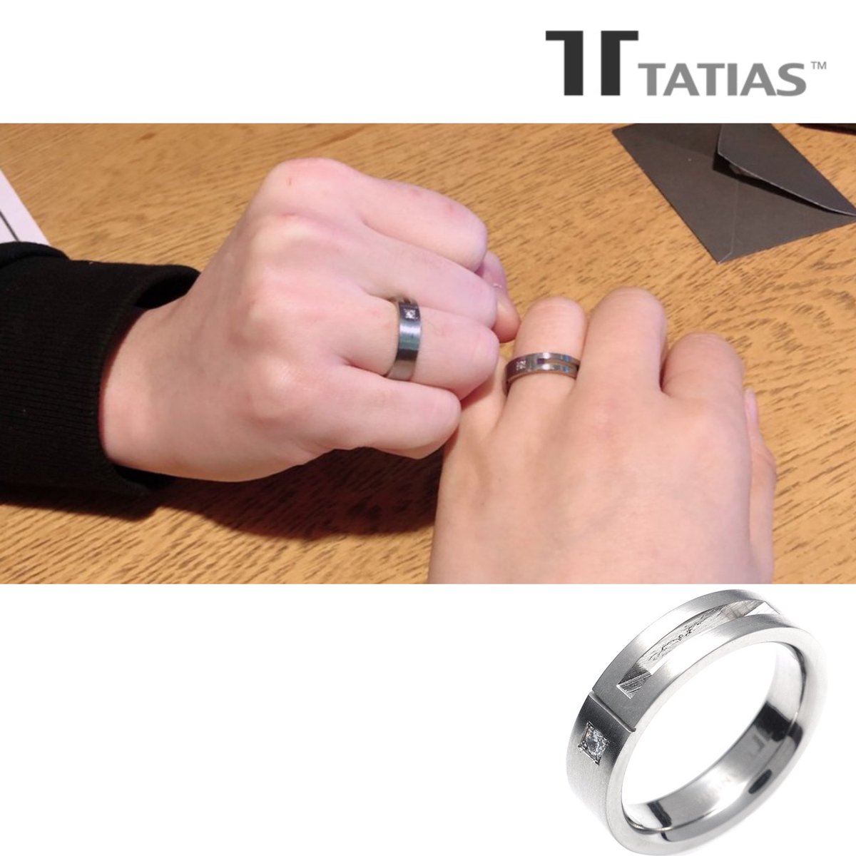 tatiasdotcom's tweet photo. Titanium ring T-329 ring.
This ring has been shown at Jewelry Fair and has been well received.
For more information about T-329, check out the website.
https://t.co/dDeqaKQPLK
#TATIAS #CoupleRing #TitaniumRing #JewelerRing #TitaniumCoupleRing #Ring #ootd #dailylook #dailyjewelry https://t.co/aLBGg4SpBB