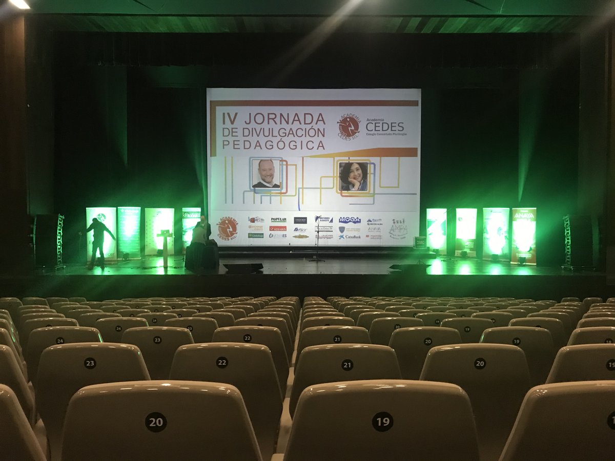 Todo preparado.... ¡Solo nos faltáis vosotros! 

#AcademiaCedes2020 #IVJornadaDeDivulgaciónPedagógica #EducarCrearCrecer #OtraEducaciónEsPosible
