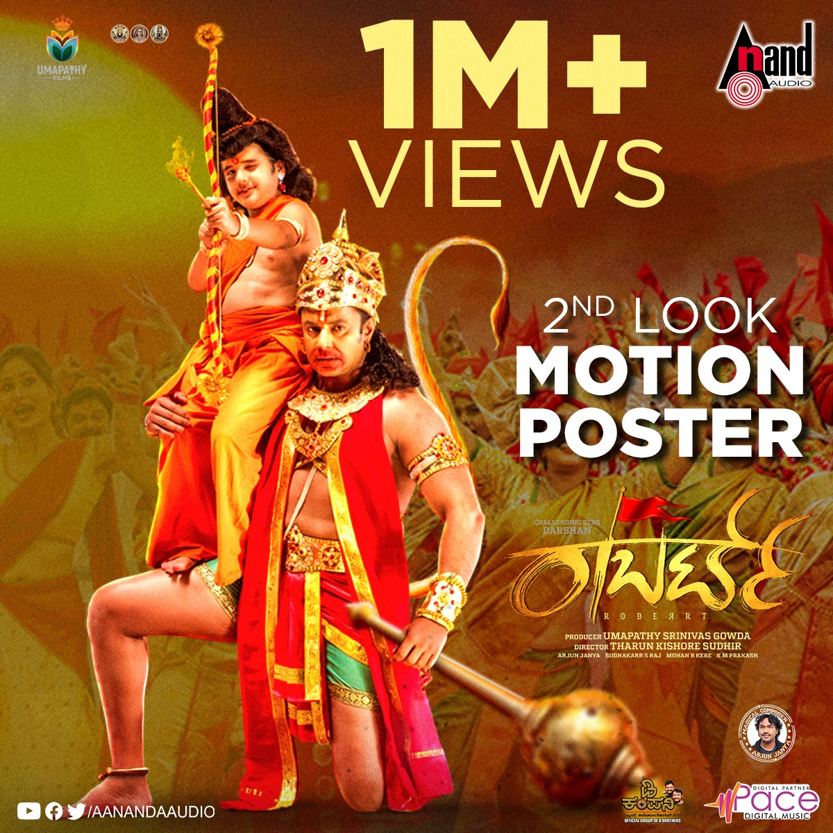 AKDSS00195917's tweet photo. Two in a row 🏹
Now #DBoss has another milestone 💥⚡️🔥⚡️
#RoberrtSecondLook
Crossed 1MN+ Views with 100K+ likes
https://t.co/R61440E7rh
@dasadarshan @TharunSudhir @aanandaaudio @StarAshaBhat @umap30071 @ravikishann @ArjunJanya6 @UmapathyFilms @StarAshaBhat @IamJagguBhai https://t.co/0XZf1IfysZ