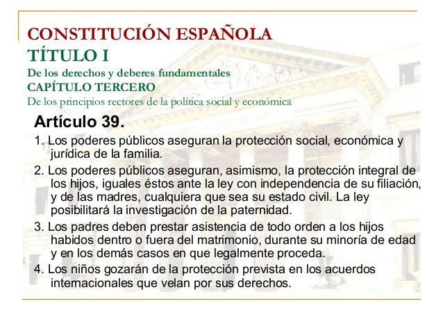Ana on Twitter: "Artículo 39 de Constitución Española y 27 de los Derechos Fundamentales del Niño. Paren esta espiral retrógrada, y vuelvan al centro que jamas debieron abandonar y de