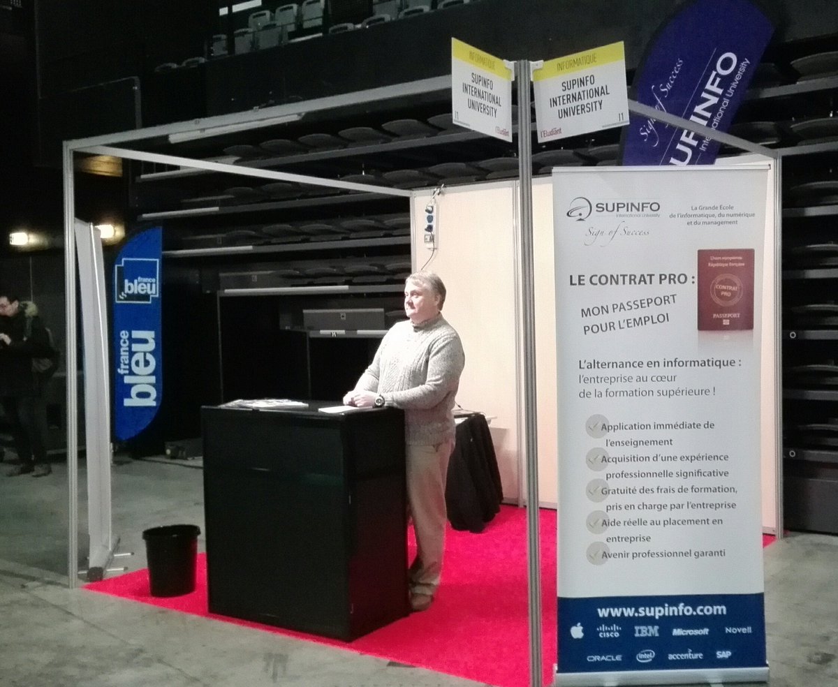 Nous sommes présent au stand I1 du salon de l étudiant de Chambéry.