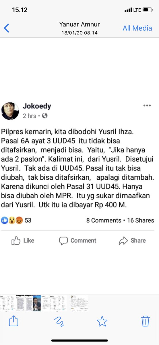 Yusril Ihza Mahendra tweet media