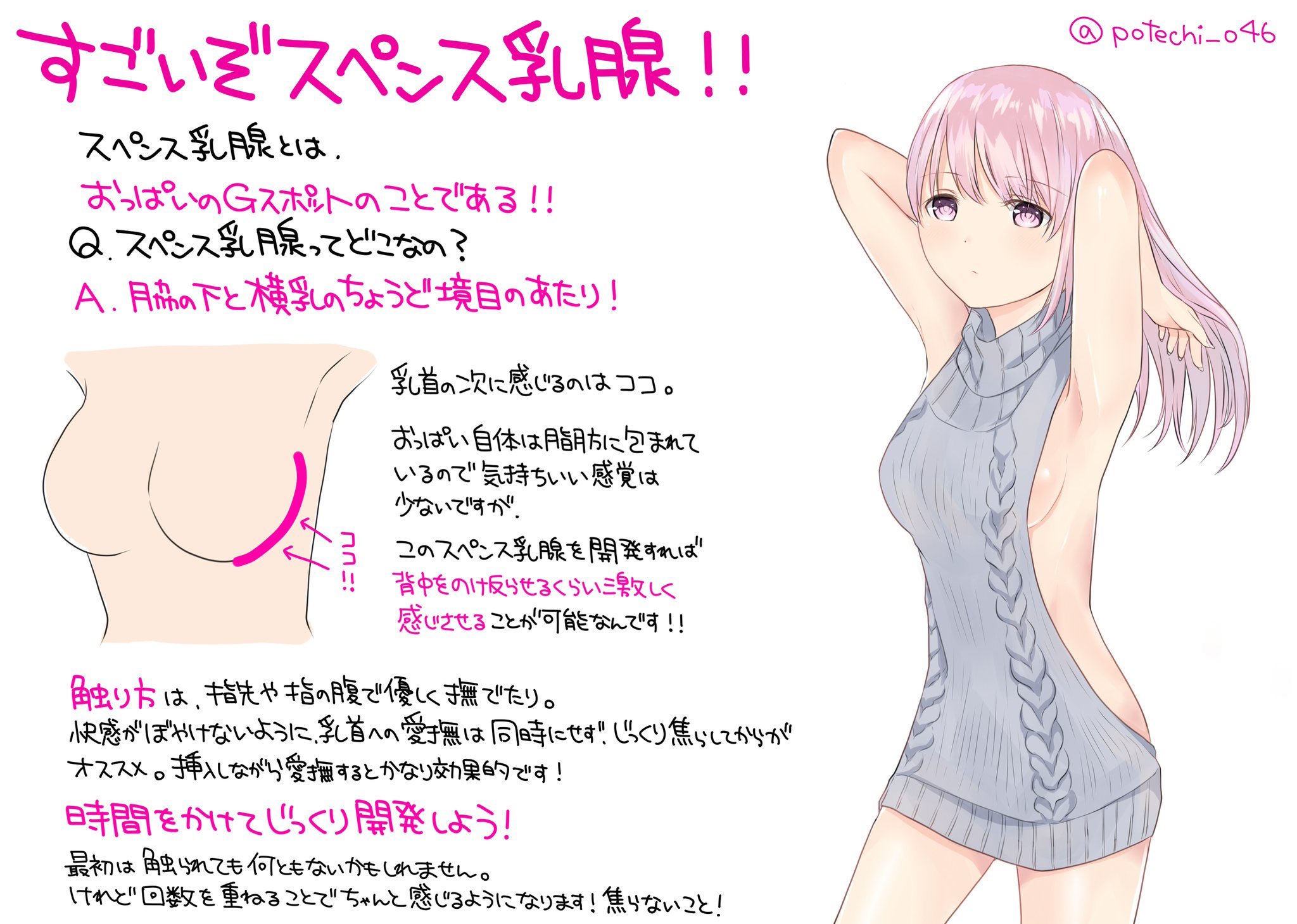 恋愛のドグマ🦁マッチングアプリ恋活婚活で幸福を掴ませる on X: この「おっぱいのGスポット」、スペンス乳腺感じる子って確に多いよね。 俺も乳 はまずスペンス乳腺を執拗に攻めるようにしてる笑 t.corCAtnTrFse  X