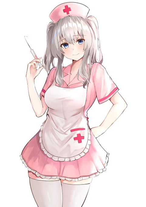 鹿島にナース服を着ていただいた
#艦これ #鹿島 