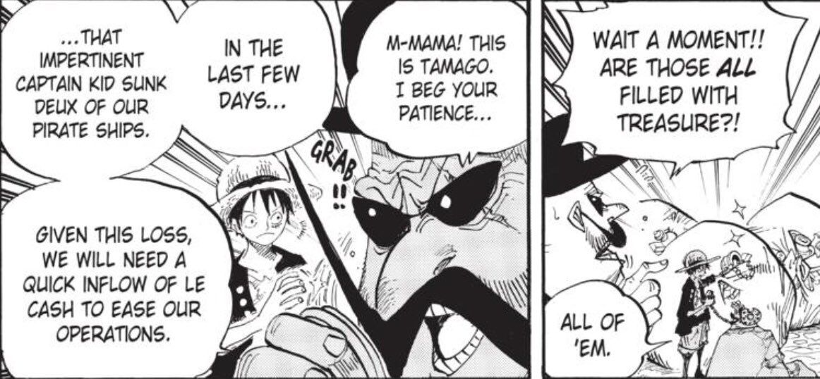 Luffy and Kid are the only supernovas that have a strong parallel with each other, in the sense that they both have challenged multiple Yonkos along their journey to become the pirate king.