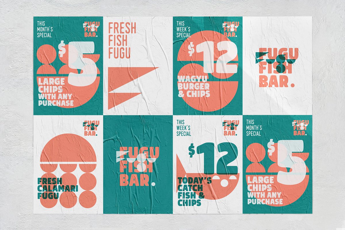 thelogocreative's tweet image. Fugu Fish Bar #Branding by Hue Studio • #designerspotlight
 huestudio.com.au/work/branding/…