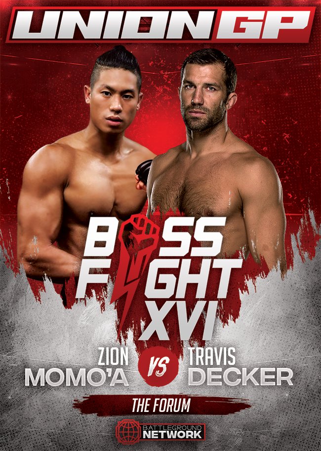 [On Tape Delay] Now Playing on the <a href="/BattlegroundNet/">Battleground Network</a> 

Boss Fight XVI: MOMO'A vs DECKER II

PRELIMS:
bit.ly/2G3XhkK

MAIN CARD:
bit.ly/30w4LGx