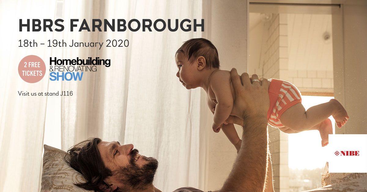 NIBEEnergy's tweet photo. We're at the Homebuilding &amp; Renovating Show in #Farnborough today!

Make sure you come over to stand J116 and say hello ���

#HBRS #RenewableEnergy #HeatPumps #Sustainability #Environment #NIBE https://t.co/KUmKhhfBoP