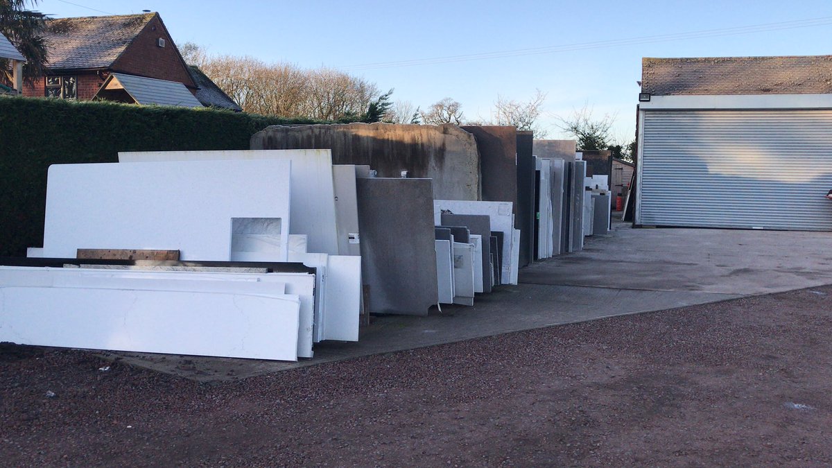 Go_For_Granite's tweet photo. Saturday morning in the yard, pop down for a coffee and look at the fantastic range of work surfaces on offer for your brand new worktops!!
Finance deals available Aswell!!! https://t.co/kPghonUciX