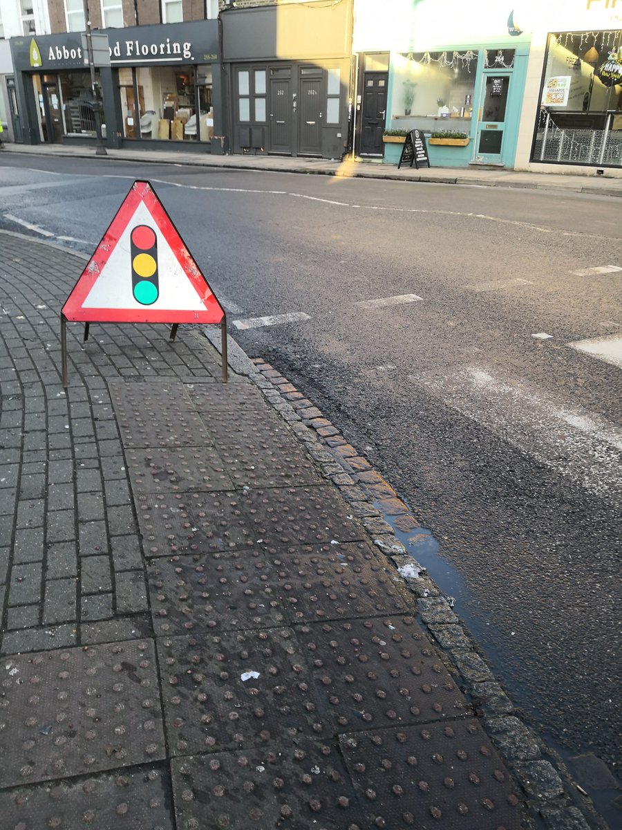 Wimbledon Broadway  carful in the corner.
They put uot rong place.
Dangerous for who one to cross the road. I see my self.
#Wimbledon
#raynespark
#Morden