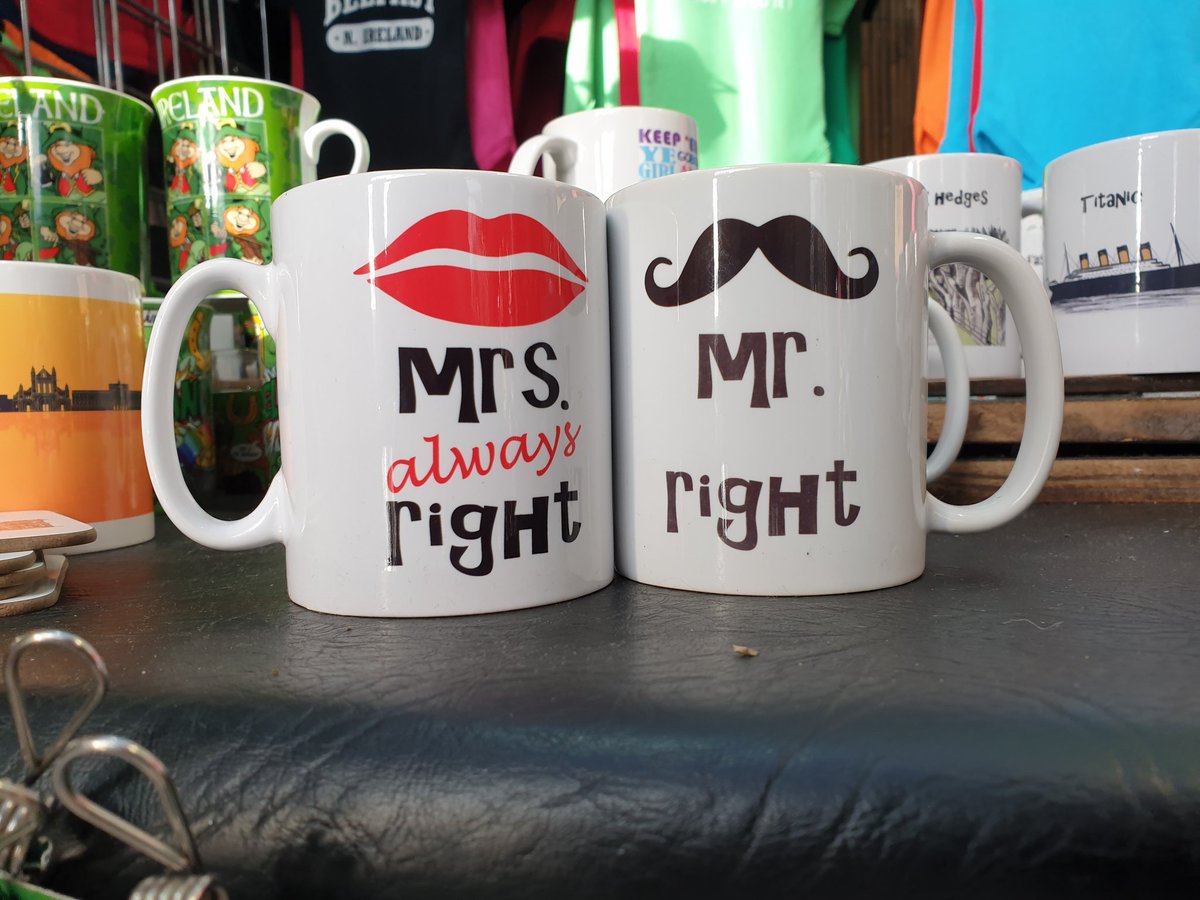 I think this sums up relationships, who agrees? 😂 At <a href="/StGeorgesBEL/">St George's Market</a> today intil 3pm. nornirishgiftshop.com