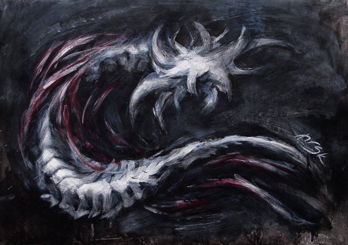 Morgklogg's tweet photo. #darkart #acrylicpainting #painting https://t.co/dHKKICljw9
