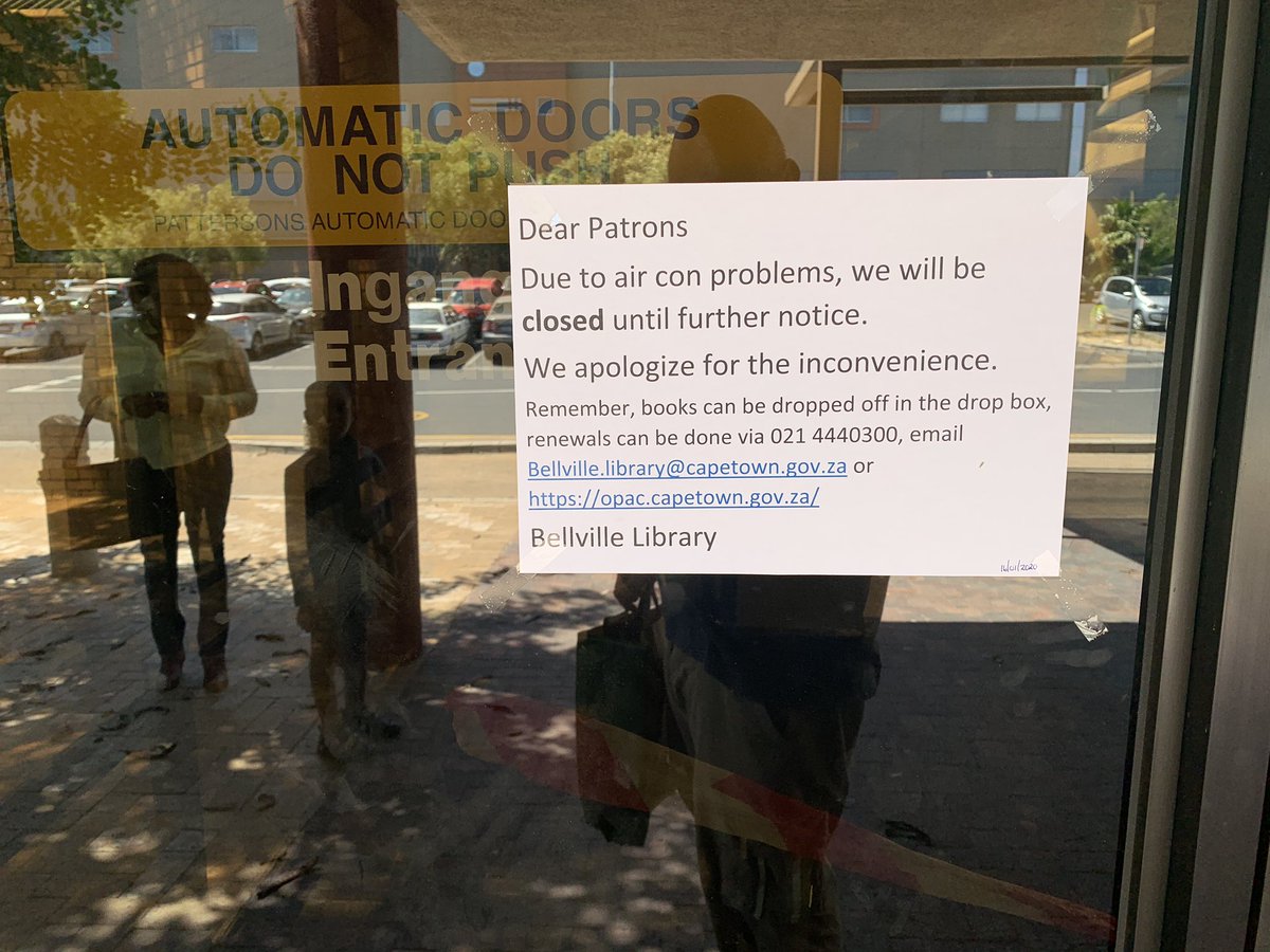 PaulStemmet's tweet photo. @CityofCT #bellvillelibrary one of the cities largest libs closed indefinitely due to air condition issues ?! https://t.co/lSUbjvxXAc