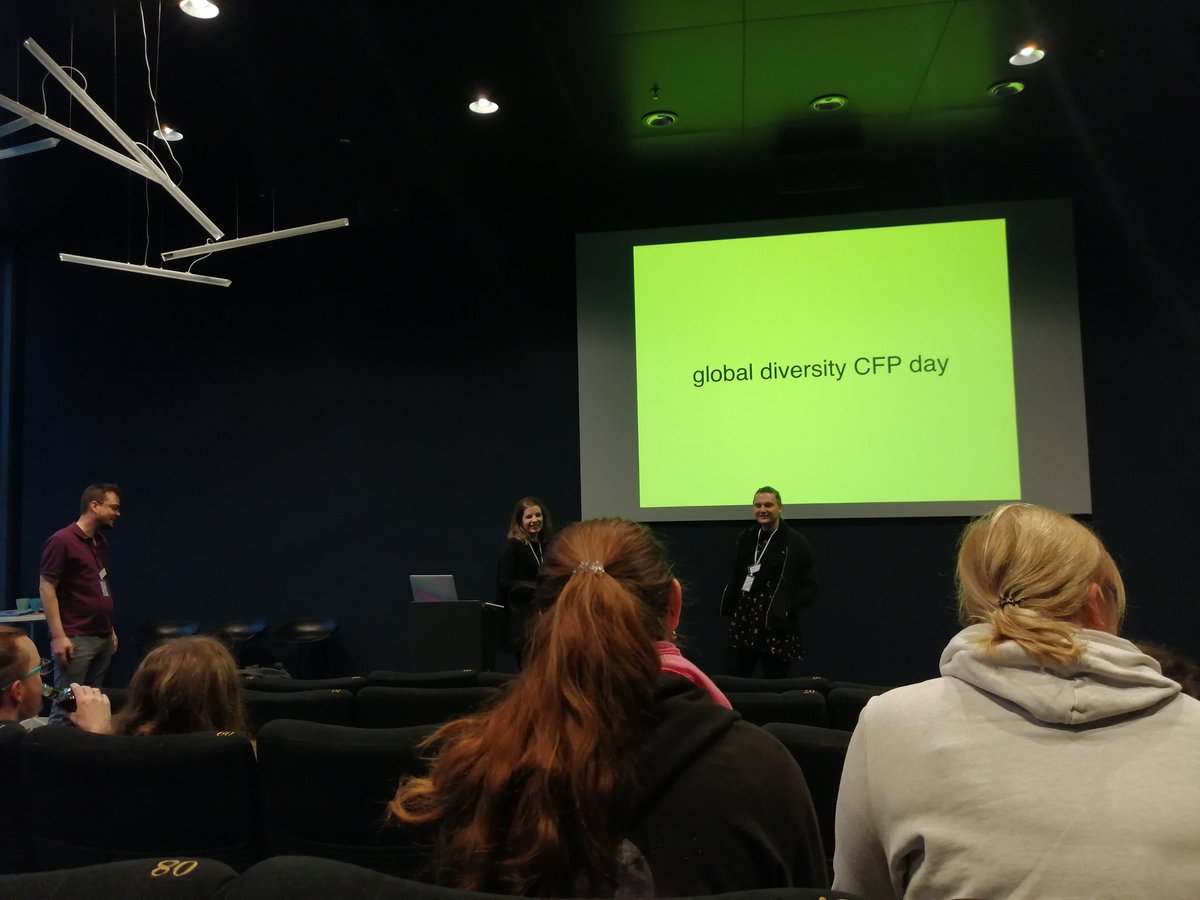 Düsseldorfs <a href="/GlobalCfp/">Atlanta global diversity CFP day</a> day starts with <a href="/carolstran/">Carolyn Stransky Vohr</a> <a href="/derSchepp/">Christian Schaefer</a> and many more awesome people