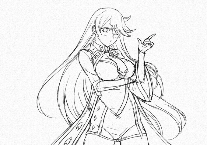 アスタロト下書き+線画 