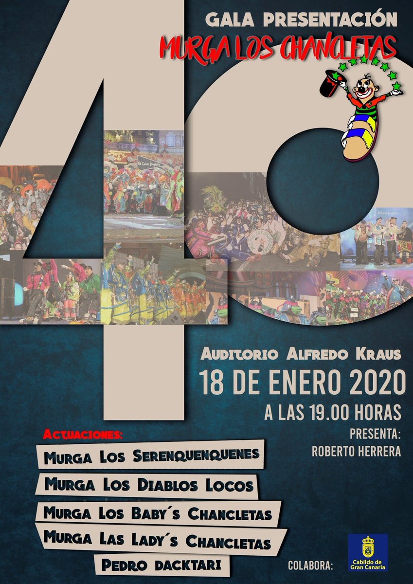 serenquenquenes's tweet photo. Hoy estaremos acompañando, en un día tan especial como es un 40 aniversario, a nuestros amigos de la @LosChancletas. 
Desearle muchísima suerte en un día tan especial y les esperamos a todos a partir de las 19 horas en el @AuditorioAKraus. 
#Serenkes2020 https://t.co/vyKMRjeWZl
