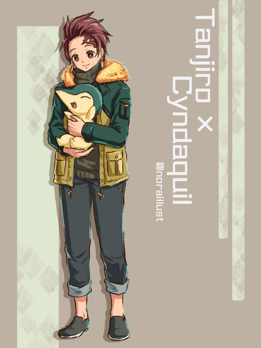 のらさんがTwitterに投稿した竈門炭治郎(鬼滅の刃)のイラスト。