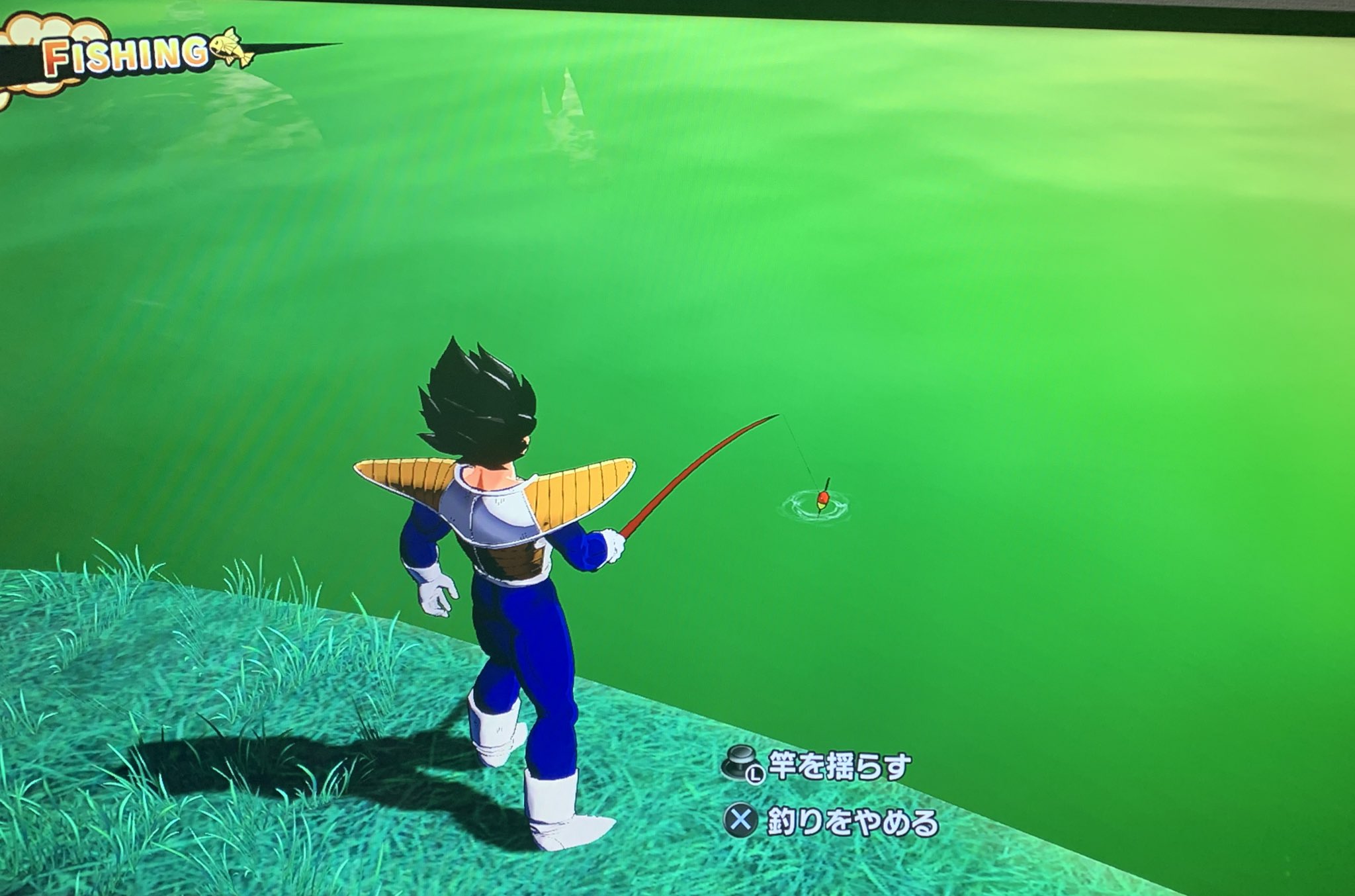 リフラ 悟空は付け尻尾で釣りするのに ベジータは釣竿使ってるのさすがエリートwww Dbzk T Co Ljdtgkaxxa Twitter