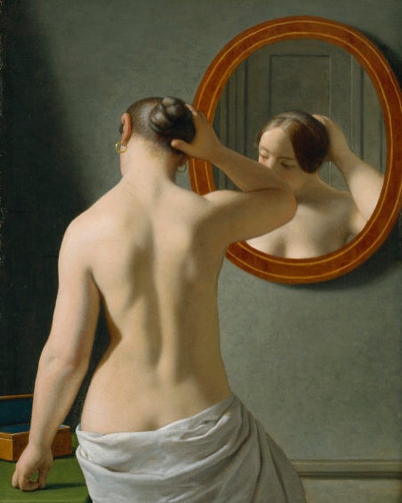 #Art #Photography  @GiuseppeTurrisi: 'Woman standing in front of a mirror, 1841

🎨 #CristopherWilhelmEckersberg

#SaturdayInArt #ArtLovers #morningvibes #DonneInArte #ArteYArt #twitART @Navymat @ceconomou56 @smc_su @al… , see more tweetedtimes.com/v/13437?s=tnp