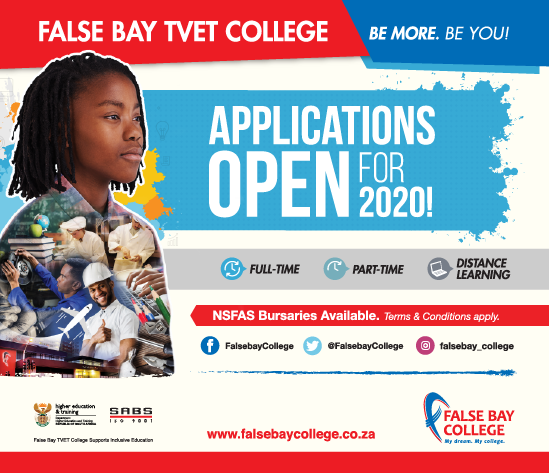 FalsebayCollege's tweet photo. Visit a campus near you to apply and bring along certified ID copy, proof of residence and latest school results. #MyFirstChoice
https://t.co/BWFS3yl0ko https://t.co/u2TJGh3qud