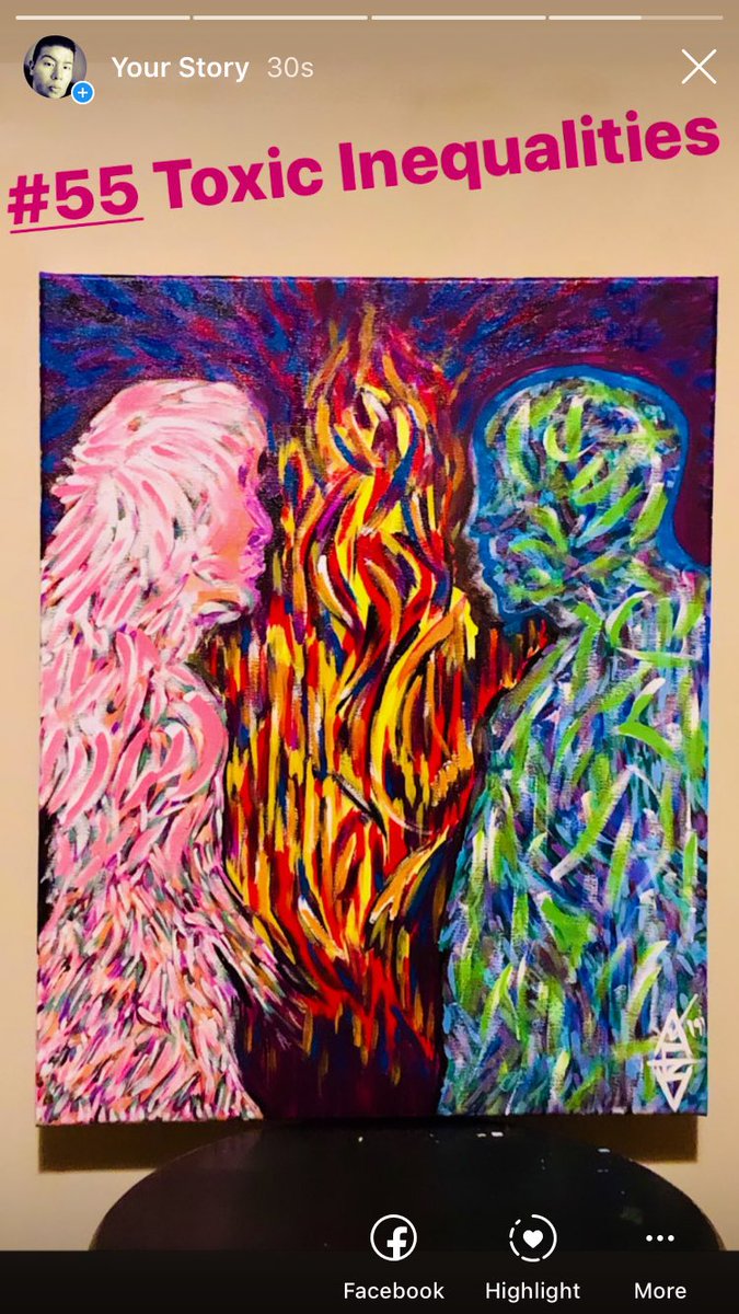 “Toxic Inequalities” 16X20 #acrylicpainting #artoftheday #saatchiart #tate #arty #pittsburghpainter