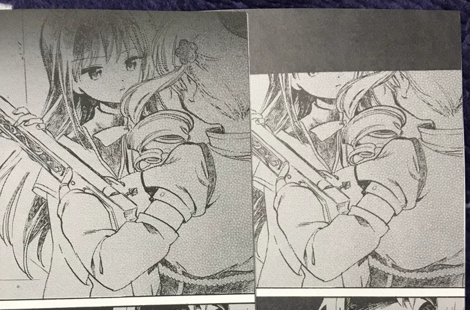 よかった〜〜再版したやつ届いた!間に合った
このシーンはお顔が見えるようになりました(演出的には顔が見えない方がかっこよい気もするが)
あとは、ふんわりしてたあとがきがクソ分かりやすい内容の解説になりました 蛇足だったらスマンやで 