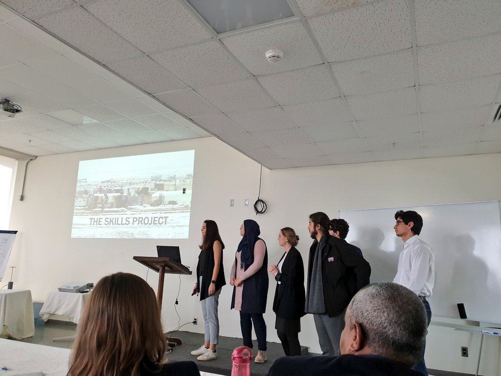 mona_itani1's tweet photo. Happy to witness how the 7 teams of #HumanitarianEngineer for this year were able to go through the problem solving process and come up with innovative sustainable solutions for wicked #refugee issues. Well done! @MSFEA_AUB @FHS_AUB @AUB_Lebanon @BUPHERS https://t.co/Th3Ptiswav