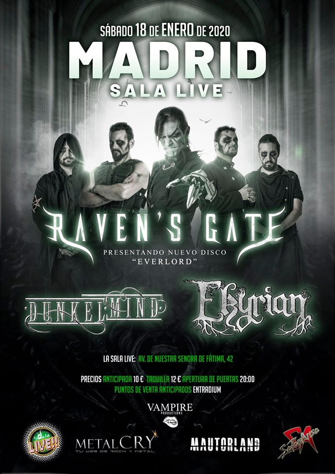 HMetalBrigade's tweet photo. Conciertos para hoy:
@OdioBanda y #AbuelaMuerte en #Tenerife
@RavensGateBand #Dunkelmind y @EkyrianOfficial en #Madrid
@Saratoga_ y @Nocturniacoruna en #Castellón
@DunedainMetal @CainsDinasty #Norwald y @astralxp en #Alicante. https://t.co/Jme32qQv9d