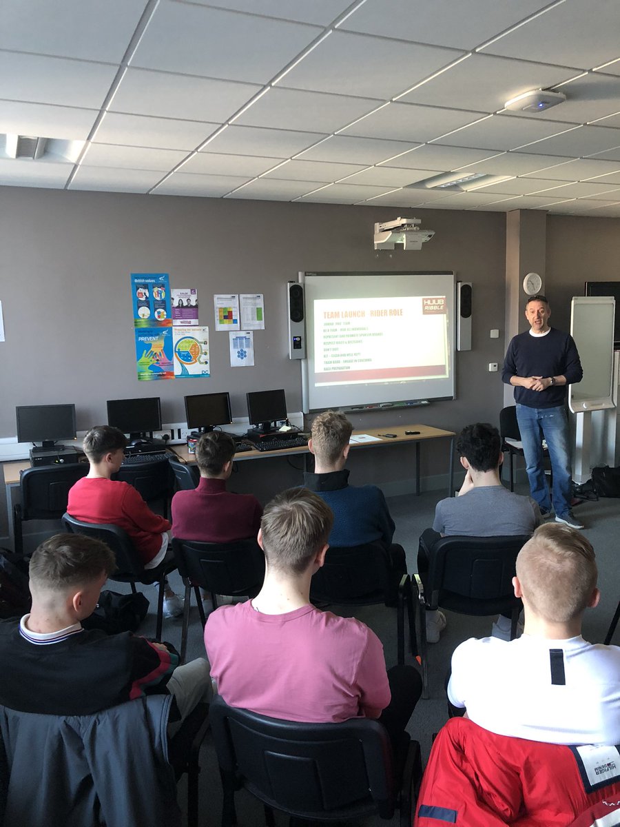 DerbyColSport's tweet photo. Launch of the HUUB Ribble performance academy with @JacobTipper @HUUBDesign @RibbleWeldtite @derbycollege https://t.co/FM4NlHVmix
