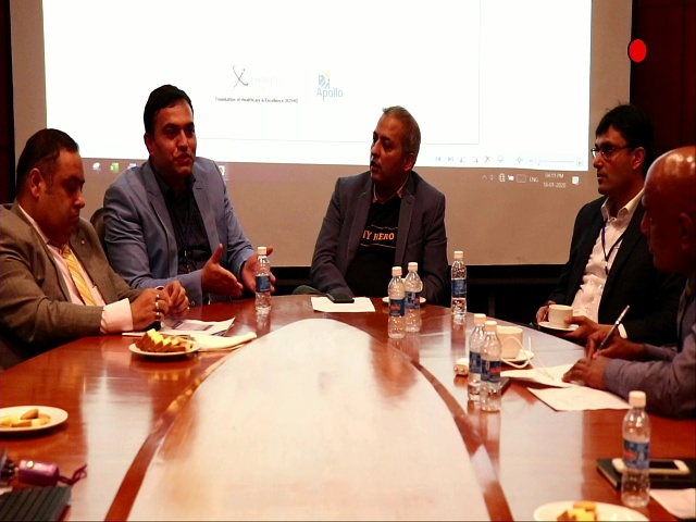 IHConference's tweet photo. Thought leaders discussing on Role of AI and Data in Healthcare with @VidurMahajan1, Abhishek Kumar, @sachgaur and Gaurav Thukral #ICFHE #IndraprasthaApollo #AIinHealthcare https://t.co/8gVueScsWr