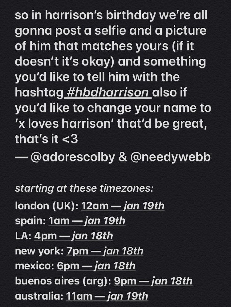 rubiustardust's tweet photo. i hope y’all participate in this project for harrison’s bday 🎈let’s make it special for him #hbdharrison 

*. ¸ • spread please #RHS2 https://t.co/LrdLJ7xouq