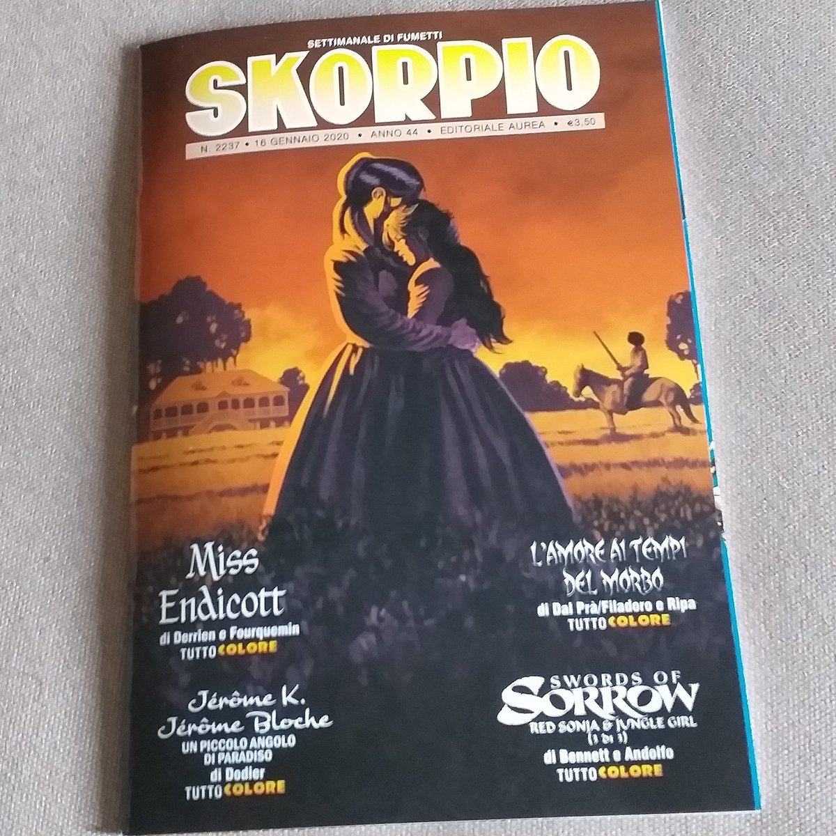OmniversoBlog's tweet photo. Ora #Skorpio e dopo primo salto in #fumetteria dell'anno.
#EditorialeAurea #fumetti #letture #lettureconsigliate https://t.co/60bTUJhcSV