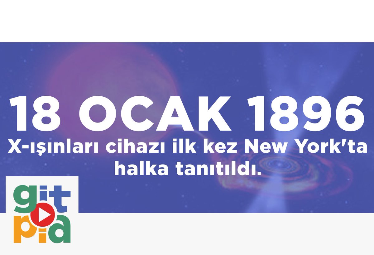 gitopiacrew's tweet image. Tarihte bugün, tıpta birçok hastalığın teşhisinde kullanılan ve Alman fizikçi W. Conrad Roentgen tarafından bulunan x-ışınları cihazı halka tanıtıldı. #tarihtebugün #gitopia #tarih #coğrafya #sanat #tasarım #bilim #teknoloji #güncel #youtubechannel