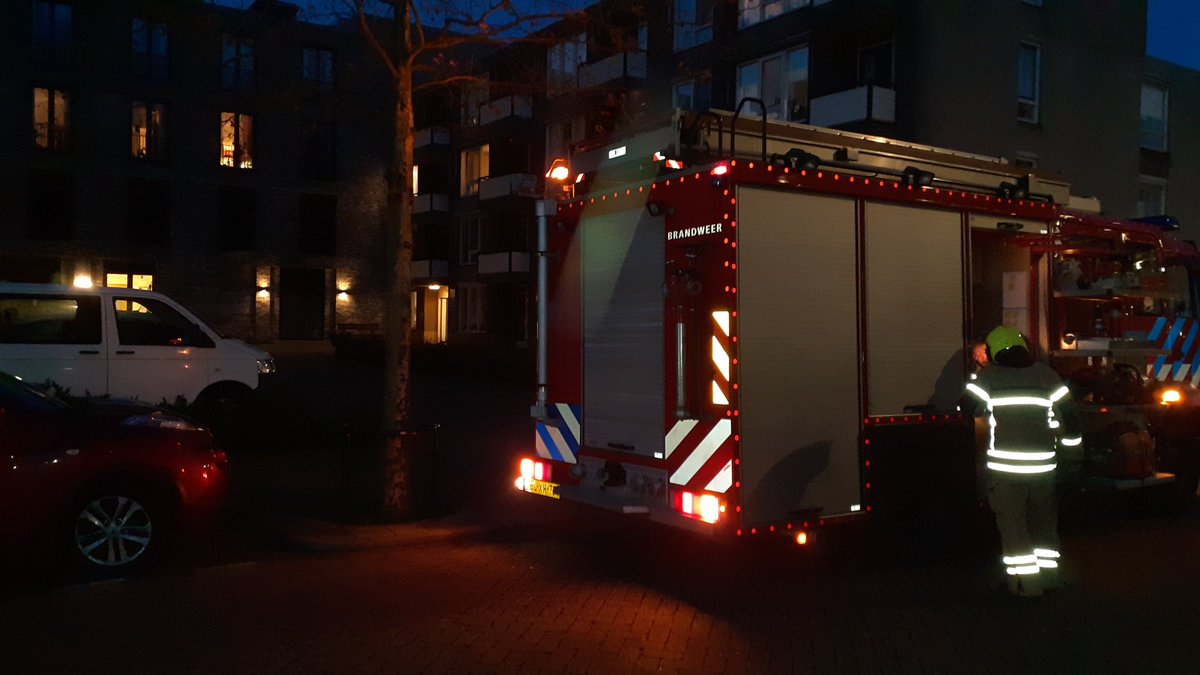 Melding brandweer Reigerlaan Sliedrecht inzake gebouwbrand
