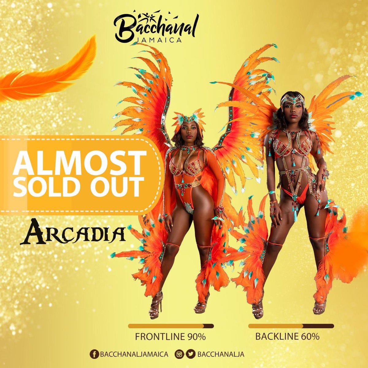 BacchanalJA's tweet photo. We interrupt this program to inform you that OLYMPUS &amp; ARCADIA are almost SOLD OUT! 🤸🏾‍♀️

#LostKingdoms || #20yearsofBacchanal https://t.co/WNiKRF2P1S