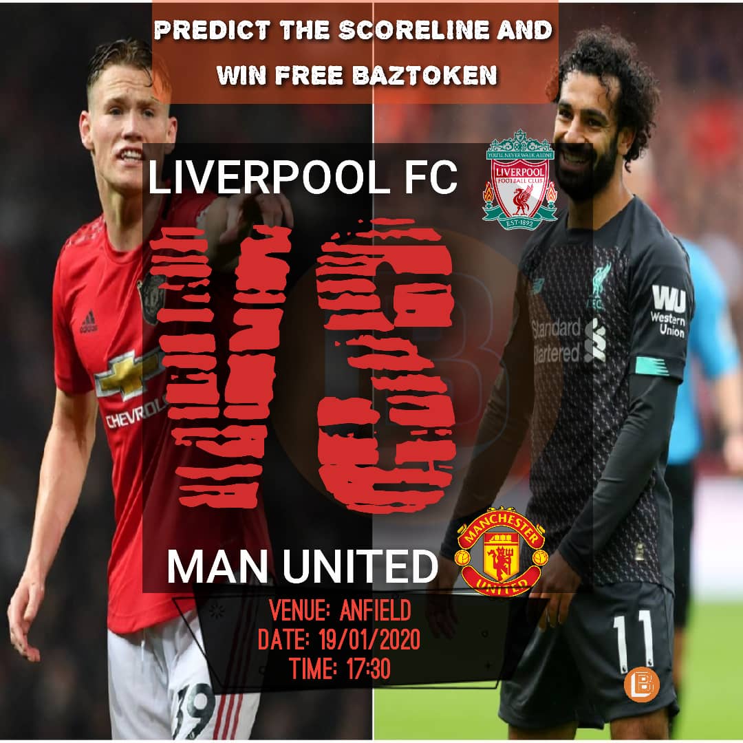 Baztoken's tweet photo. Liverpool vs Man United.
PREDICT AND WIN 15 $BAZ each.
Bazooka is already listed on CMC
✔️Website: https://t.co/HpuiODltWV
✅Etherflyer: https://t.co/ZPZXwMDnav
RULES
Join Telegram: https://t.co/jBWDoWSaRQ
Follow+ RT + Likes + Tags 4 and drop your wallet 
#Bazooka #BAZ #BTC #ETH https://t.co/4p1J6GzZdv