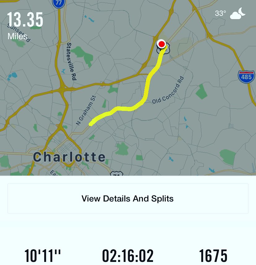 aip_lou's tweet photo. Proud moment alert.  My longest run ever. When you push yourself outside of your comfort zone you learn a lot about yourself. #RunTherapy #NorthTryon #Charlotte #HalfMararthonTraining #ATD #Run #Atlanta #AIP #Banneker https://t.co/H5K5acILb9