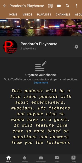 Everyone click the link and go subscribe to my free YouTube channel. This is where I will be streaming