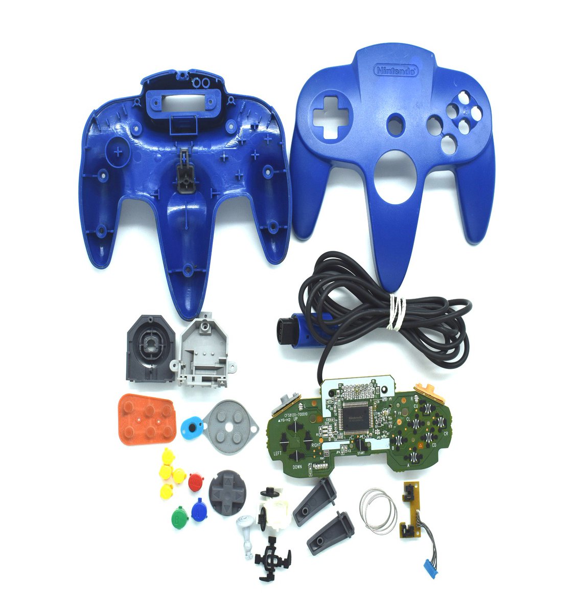 BaxtrosL's tweet image. Under the hood, this is what an #n64controller looks like. #nintendo #nintendo64 #n64 #retrogamer